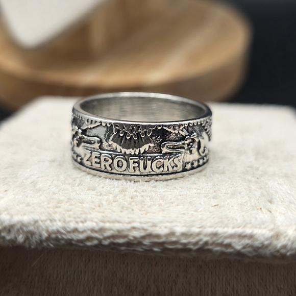 Other - Silver Engraved Ring (2197)
